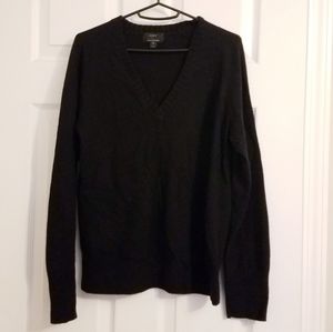 J. Crew cashmere blend v neck sweater